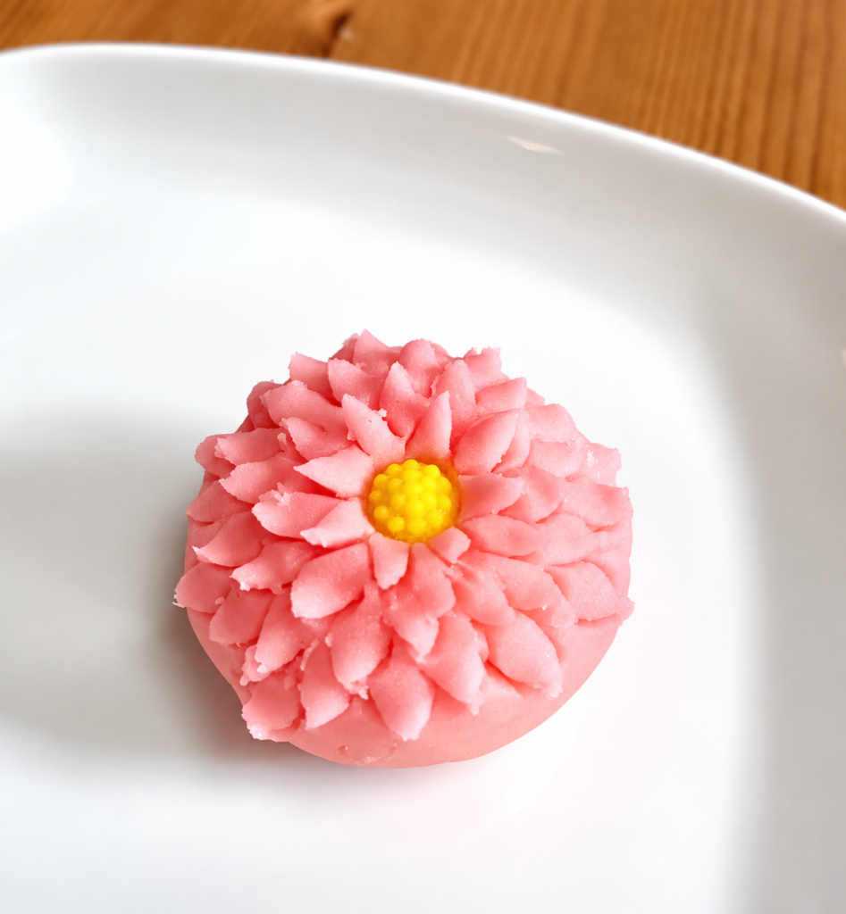 和菓子練り切り、ハサミ切り
